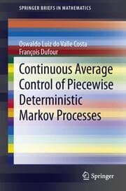 Cover von Continuous Average Control of Piecewise Deterministic Markov Processes
