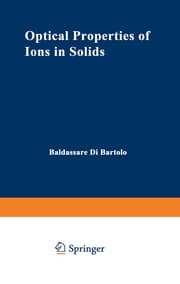 Cover von Optical Properties of Ions in Solids
