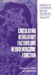 Cover von Circulating Regulatory Factors and Neuroendocrine Function