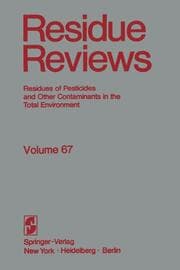 Cover von Residue Reviews