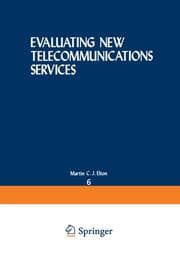 Cover von Evaluating New Telecommunications Services