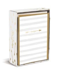 Cover von Boxed Notes: Merci Arrow - Gruß- und Geschenkkartenbox mit Kuverts: Dankespfeil