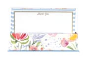 Cover von Flat Notes: Floral Stripe - Briefkarten mit Kuverts für vielfältige Anlässe: geblümt-gestreift