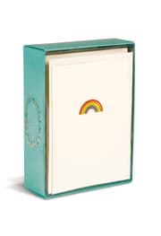 Cover von Boxed Notes: Rainbow - Gruß- und Geschenkkartenbox mit Kuverts: Regenbogen