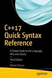 Cover von C++17 Quick Syntax Reference