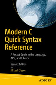 Cover von Modern C Quick Syntax Reference