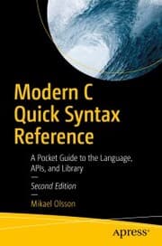 Cover von Modern C Quick Syntax Reference