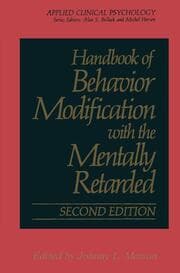Cover von Handbook of Behavior Modification with the Mentally Retarded