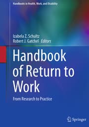 Cover von Handbook of Return to Work