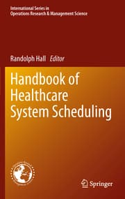 Cover von Handbook of Healthcare System Scheduling