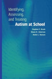 Cover von Identifying, Assessing, and Treating Autism at School