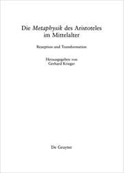 Cover von Die 'Metaphysik' des Aristoteles im Mittelalter
