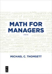 Cover von Math for Managers