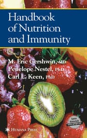 Cover von Handbook of Nutrition and Immunity