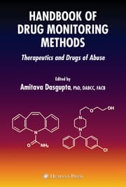 Cover von Handbook of Drug Monitoring Methods