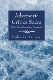 Cover von Adversaria Critica Sacra