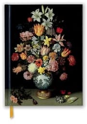 Cover von Premium Skizzenbuch: Ambrosius Bosschaert der Ältere, Blumen in einer Wan-Li Vase - Stillleben