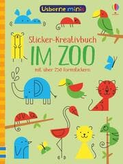 Cover von Usborne Minis - Sticker-Kreativbuch: Im Zoo