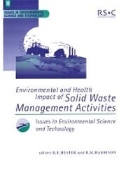 Cover von Environmental and Health Impact of Solid Waste Management Activities