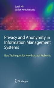 Cover von Privacy and Anonymity in Information Management Systems