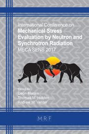 Cover von Mechanical Stress Evaluation by Neutron and Synchrotron Radiation