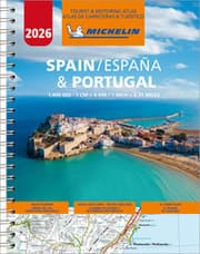 Cover von Michelin Straßenatlas Spanien & Portugal mit Spiralbindung 2026 - Spain/España & Portugal, Tourist & Motoring Atlas/Atlas de Carreteras & Turistico