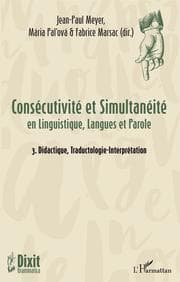 Cover von Consécutivité et Simultanéité