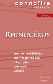 Cover von Fiche de lecture Rhinocéros de Eugène Ionesco (Analyse littéraire de référence et résumé complet)