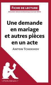 Cover von Une demande en mariage et autres pièces en un acte de Anton Tchekhov (Fiche de lecture)