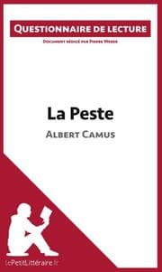 Cover von La Peste d'Albert Camus (Questionnaire de lecture)
