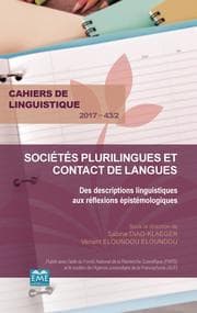 Cover von Sociétés plurilingues et contact de langues