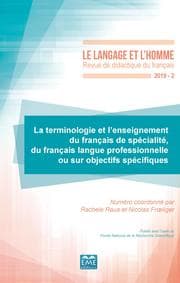 Cover von La terminologie et l'enseignement du français de spécialité, du français langue professionnelle ou sur objectifs spécifiques