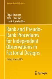 Cover von Rank and Pseudo-Rank Procedures for Independent Observations in Factorial Designs