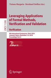 Cover von Leveraging Applications of Formal Methods, Verification and Validation. Verification