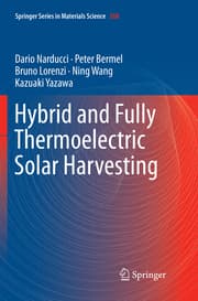 Cover von Hybrid and Fully Thermoelectric Solar Harvesting