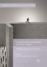 Cover von Institutional Entrepreneurship and Policy Change