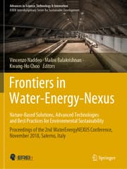 Cover von Frontiers in Water-Energy-NexusNature-Based Solutions, Advanced Technologies and Best Practices for Environmental Sustainability
