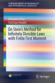 Cover von On Stein's Method for Infinitely Divisible Laws with Finite First Moment
