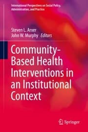 Cover von Community-Based Health Interventions in an Institutional Context