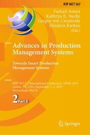 Cover von Advances in Production Management Systems. Towards Smart Production Management Systems