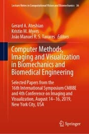 Cover von Computer Methods, Imaging and Visualization in Biomechanics and Biomedical Engineering