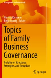 Cover von Topics of Family Business Governance