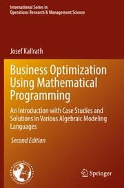 Cover von Business Optimization Using Mathematical Programming