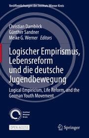 Cover von Logischer Empirismus, Lebensreform und die deutsche Jugendbewegung