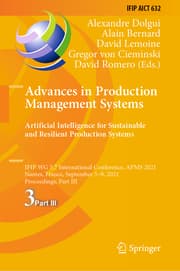 Cover von Advances in Production Management Systems. Artificial Intelligence for Sustainable and Resilient Production Systems