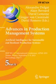 Cover von Advances in Production Management Systems. Artificial Intelligence for Sustainable and Resilient Production Systems