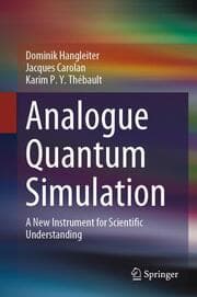 Cover von Analogue Quantum Simulation