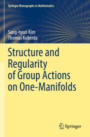 Cover von Structure and Regularity of Group Actions on One-Manifolds