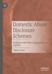 Cover von Domestic Abuse Disclosure Schemes