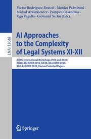 Cover von AI Approaches to the Complexity of Legal Systems XI-XII